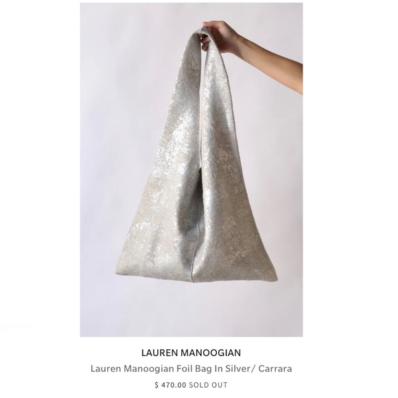 Lauren Manoogian Foil Bag in Silver Carrara - Picture 5 of 14